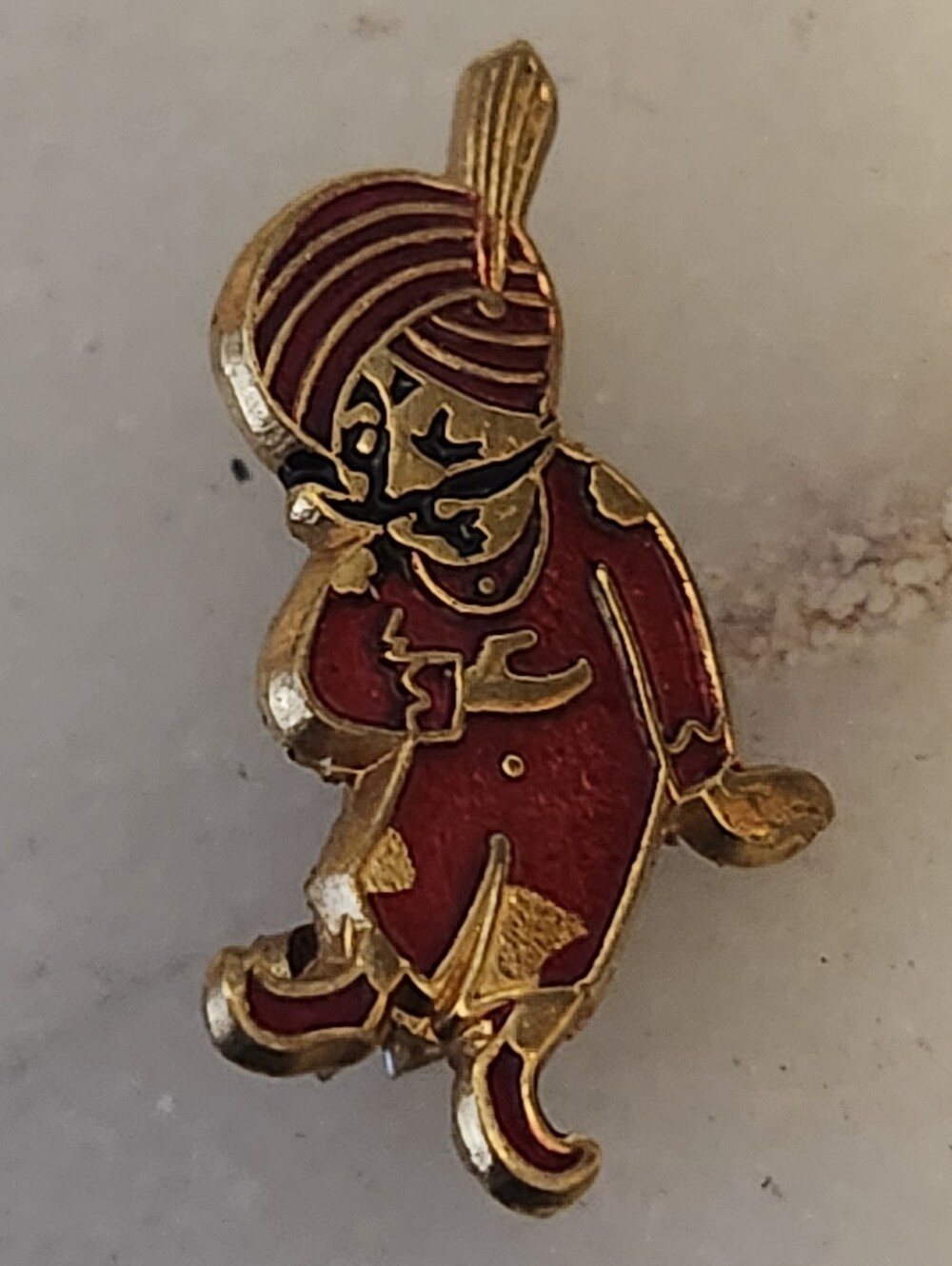 Vtg Air India Maharaja Lapel Pin